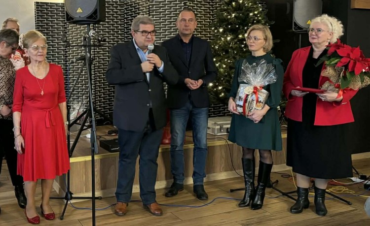 Spotkanie opłatkowe Koła Powiatowego Polskiego Związku Niewidomych w Malborku.