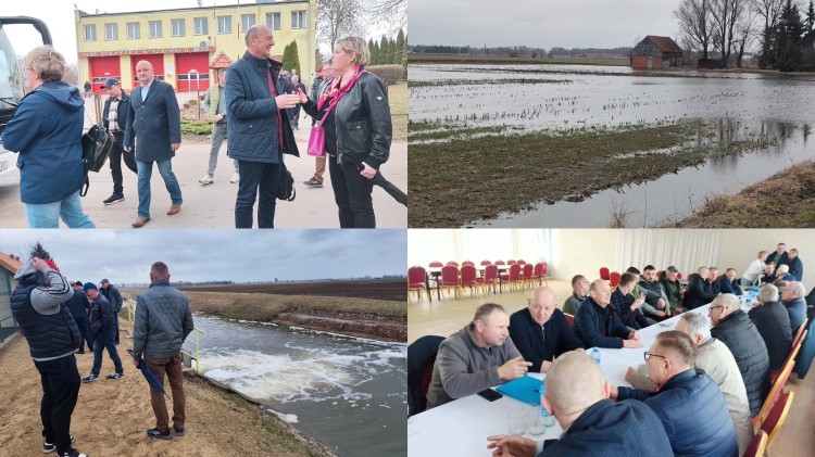 Spotkanie rolników w Szropach o zalanych polach i problemach z melioracją.…