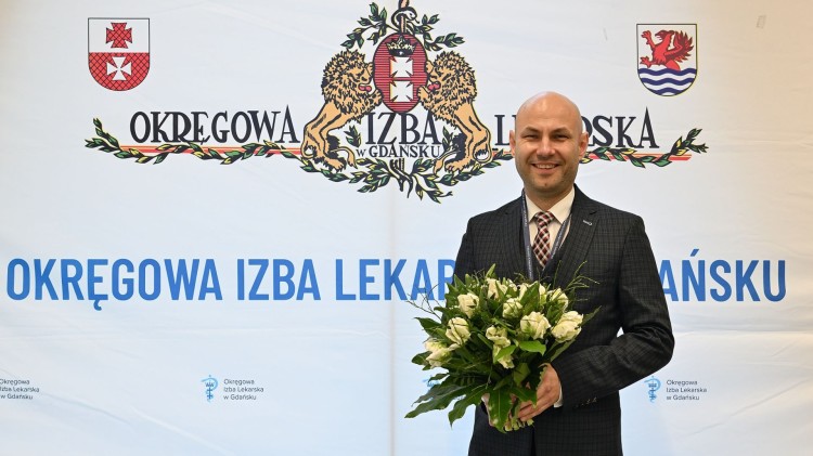 Lek. Marcin Nowiński nowym prezesem Okręgowej Izby Lekarskiej w Gdańsku.