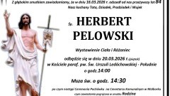 Zmarł Herbert Pelowski.Miał 84 lata.