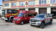 Nowe pojazdy w Państwowej Straży Pożarnej w Malborku.