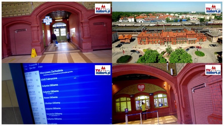 Elektroniczne rozkłady jazdy wrócą na dworzec w Malborku? Spór spółek trwa, pasażerowie czekają!