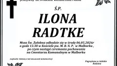 Zmarła Ilona Radtke. Miała 54 lata.
