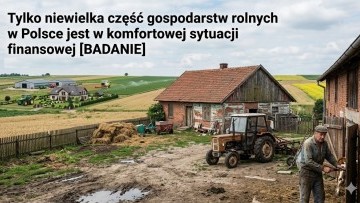 Tylko niewielka część gospodarstw rolnych w Polsce jest w komfortowej…