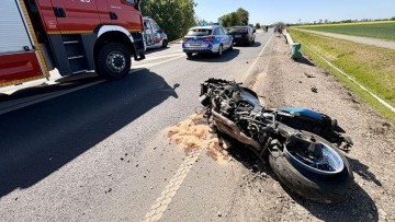 Tragiczny wypadek na DK22 w Gnojewie. Nie żyje motocyklista