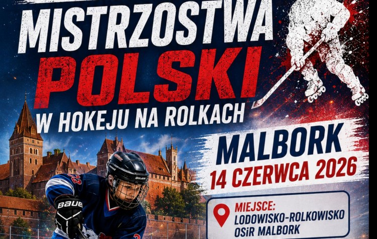 Mistrzostwa Polski w hokeju na rolkach w Malborku. Sportowe emocje na lodowisku OSiR