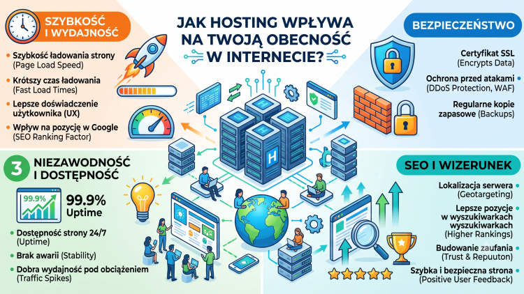 Jak hosting wpływa na Twoją obecność w internecie?