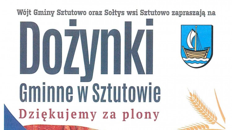 Dożynki Gminne w Sztutowie. Święto plonów już 29 sierpnia