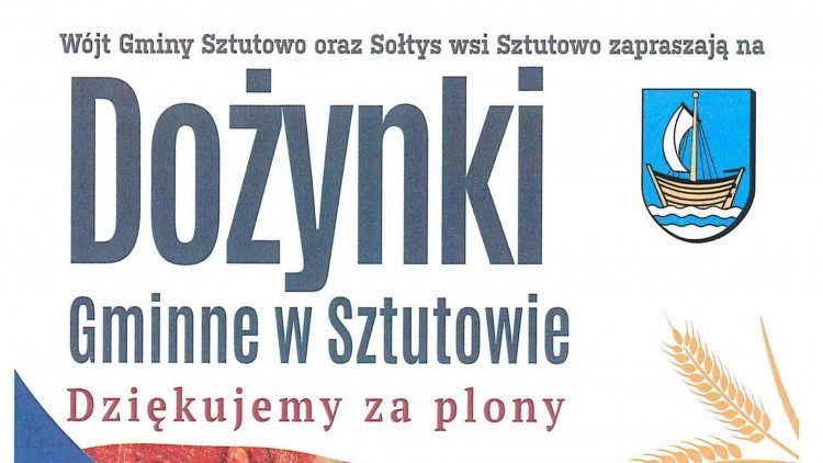 Dożynki Gminne w Sztutowie. Święto plonów już 29 sierpnia