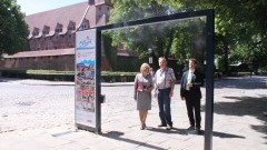 Bramka zraszająca przy malborskim Zamku. Nowa atrakcja dla mieszkańców miasta i turystów - 09.06.2016
