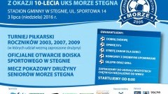 Jubileusz 10-lecia UKS Morze Stegna - 03.07.2016