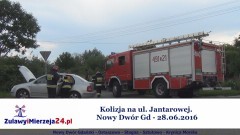 Kolizja na ul. Jantarowej. Nowy Dwór Gd - 28.06.2016