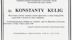 Zmarł Konstanty Kulig