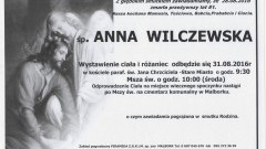 Zmarła Anna Wilczewska. Żyła 81 lat.