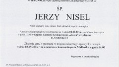 Zmarł Jerzy Nisel. Żył 68 lat.