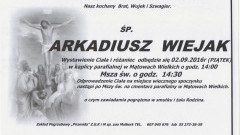 Zmarł Arkadiusz Wiejak. Żył 44 lata.