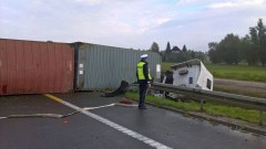 Kazimierzowo. Tir zablokował ruch na siódemce - 23.09.2016