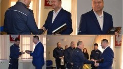 Nowy Dwór Gd. Podinsp. Krzysztof Kiwak po 35 latach przeszedł na emeryturę - 2.02.2017