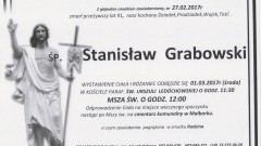 Zmarł Stanisław Grabowski. Żył 91 lat.