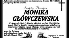 Zmarła Monika Główczewska. Żyła 94 lata.