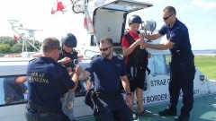 "Bezpieczne wakacje", czyli loty patrolowe poduszkowcem po Zalewie Wiślanym - 29 - 30.07.2017