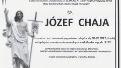 Zmarł Józef Chaja. Żył 58 lat.