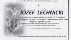 Zmarł Józef Lechnicki. Żył 80 lat.