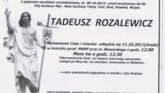 Zmarł Tadeusz Rozalewicz. Żył 80 lat