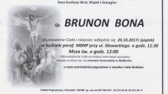 Zmarł Brunon Bona. Żył 74 lat.