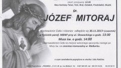 Zmarł Józef Mitoraj. Żył 84 lata.