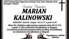 Zmarł Marian Kalinowski 