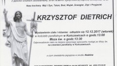 Zmarł Krzysztof Dietrich. Żył 42 lat.