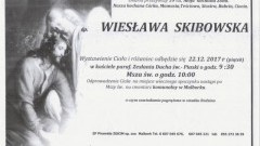 Zmarła Wiesława Skibowska. Żyła 59 lat