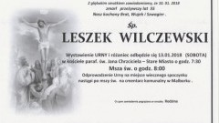 Zmarł Leszek Wilczewski. Żył 55 lat.