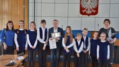 Uczniowie oraz Dyrekcja SP w Lubieszewie odwiedzili Urząd Miejski w Nowym Dworze Gdańskim - 23.01.2018