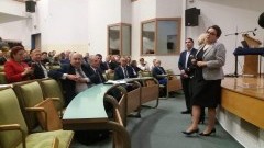 Burmistrz Jacek Michalski wraz z Sekretarz Gminy Iwoną Kąsek wzięli udział w spotkaniu z Minister Edukacji Narodowej Anną Zalewską - 02.02.2018