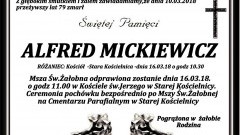 Zmarł Alfred Mickiewicz. Żył 79 lat