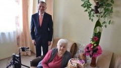 Nowy Dwór Gdański : 92.urodziny Pani Krystyny Kaczyńskiej