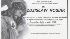 Zmarł Zdzisław Rosiak. Żył 66 lat