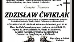 Zmarł Zdzisław Ćwiklak. Żył 74 lata.