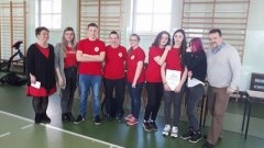 I miejsce w powiecie nowodworskim drużyny ZS Nr 1 w Rejonowych Mistrzostwach Pierwszej Pomocy Polskiego Czerwonego Krzyża 