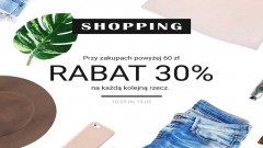 Przy zakupach powyżej 60 zł - rabat 30% na każdą kolejną rzecz