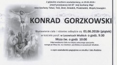 Zmarł Konrad Gorzkowski. Żył 87 lat.