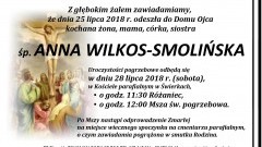 Zmarła Anna Wilkos-Smolińska.