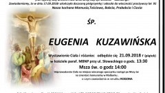 Zmarła Eugenia Kuzawińska. Żyła 95 lat.