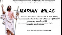 Zmarł Marian Milas. Żył 80 lat