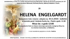 Zmarła Helena Engelgardt. Żyła 89 lat.