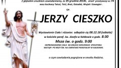 Zmarł Jerzy Cieszko. Żył 74 lata.