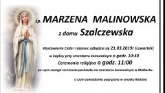 Zmarła Marzena Malinowska. Żyła 54 lata.