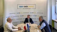 Europoseł Janusz Lewandowski oraz Senator Leszek Czarnobaj w Nowym Dworze Gdańskim